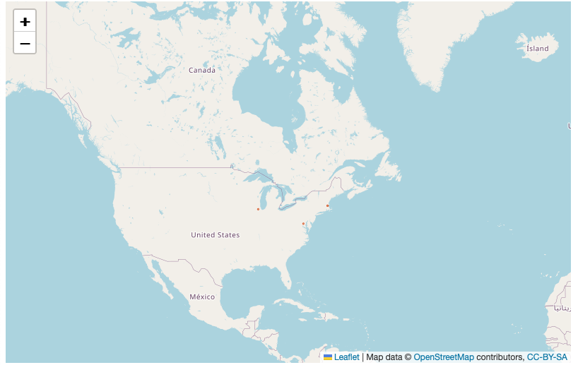 Map of biosamples